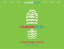 Tablet Screenshot of cancerkicks.org